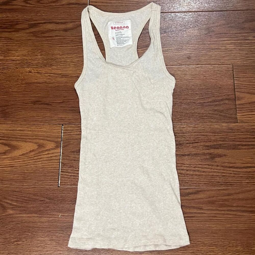 Zenana Women's Grey and Cream Vest
